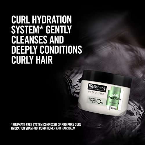 TRESemmé Pro Pure Curl Hydration hair mask for deeply conditioned, naturally bouncy curls 300 ml S&S £2.33