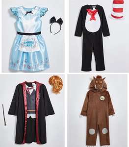 25% Off Fancy Dress Costumes for World Book Day (Prices from £6.75) + Free click and collect examples in description
