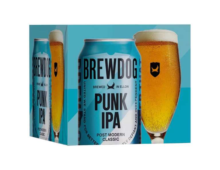 BrewDog Punk IPA 5.4% / Hazy Jane 5% IPA 4-Packs