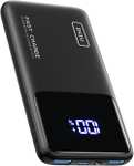 INIU Portable 10000mAh, Power Bank 22.5W, PD3.0 QC4.0, USB C Input & Output w/voucher and code sold by TopStar GETIHU Accessory / FBA