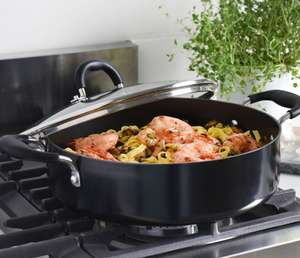 Gourmet Non-Stick Shallow Casserole & Lid 24cm £19.99 + £3.95 delivery @ ProCook