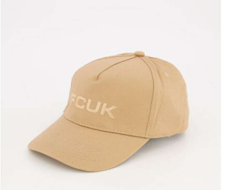 French Connection Camel Beige Embroidered Logo Baseball Cap - £5 (+£4.99 Delivery) @ TK Maxx