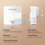 TECKNET Plug in Door Bell with Motion Sensor LED Night Light, 400M Range Wireless - £7.79 With Voucher @ Tecknet / Amazon