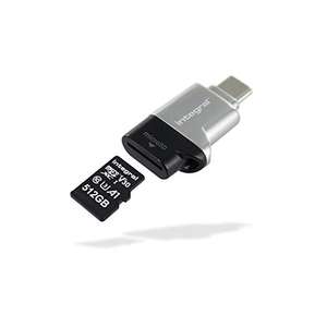 Integral Micro SD USB3.0/USB-C Type-C OTG Memory Card Reader Adapter- Super Fast Transfer Speeds, Plug & Play and Compatible with microSDXC