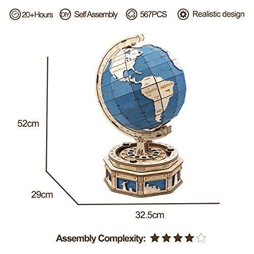 Globe Wooden Puzzle For Adult £34 with voucher sold by Ruober @ Amazon