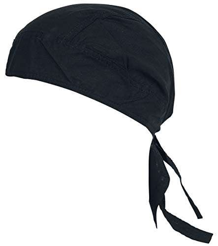 Urban Classics Biker Bandana Flat Cap, Black (Black 00007), One Size