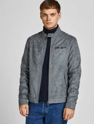JACK AND JONES Suede Jacket [All sizes available]