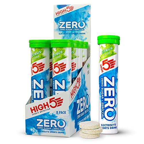 HIGH5 Zero Electrolyte Hydration Tablets Added Vitamin C (Citrus , 20 Count (Pack of 8) £18.42 S&S