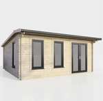 Power 18' x 14' Apex Log Cabin + 5% off with BLC or free delivery with code