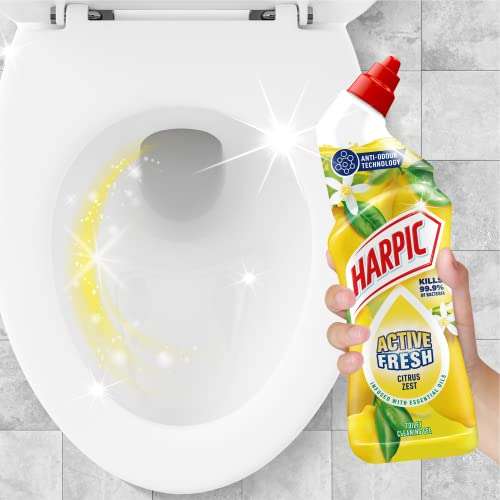 Harpic Active Fresh Toilet Cleaning Gel 750 ml - Citrus Zest, Pack of 12 £9.28 s&s