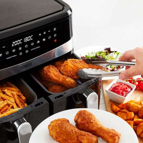 Tower T17088 Vortx 9L Dual/Double Basket Air Fryer - 3 Year Warranty - £119 Delivered (With Code) @ Comet
