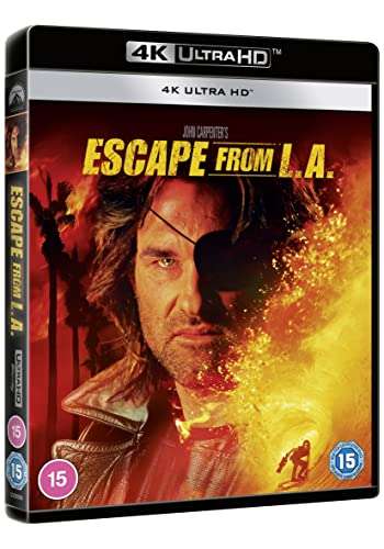Escape from LA 4k Blu-ray £12.75 @ Amazon