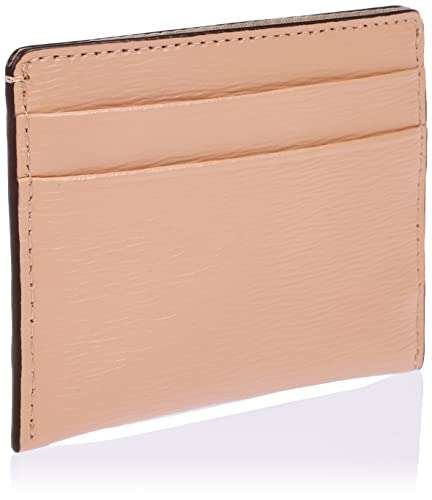 DKNY Women Bryant Credit Card Holder in Sutton Leather Travel Accessory Envelope, Rosewater