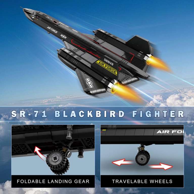 Reobrix SR-71 Blackbird £79.04, 1775 Pcs at Amazon | Hotukdeals