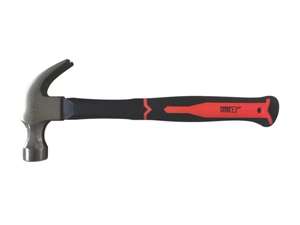 Forge Steel Fibreglass Shaft 16oz Claw Hammer - Free Click & Collect