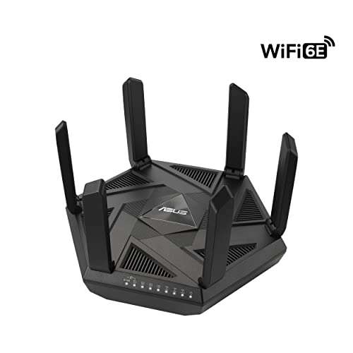 ASUS RT-AXE7800 WiFi 6E Router, 6 GHz band, 2.5G WAN port, dual WAN, AiMesh support £249 @ Amazon