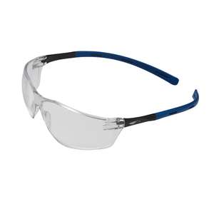 JSP Safety Glasses - Rigi Spectacle with Clear Lens and Blue Temples (1RIG23C)