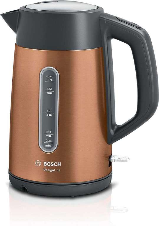 Bosch DesignLine Plus Stainless Steel 3000W 1.7L Kettle (Copper) - £29 (Free Click & Collect) @ Currys