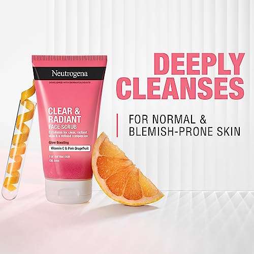 NEUTROGENA Clear & Radiant Face Scrub 150ml for £2.99 @ Amazon