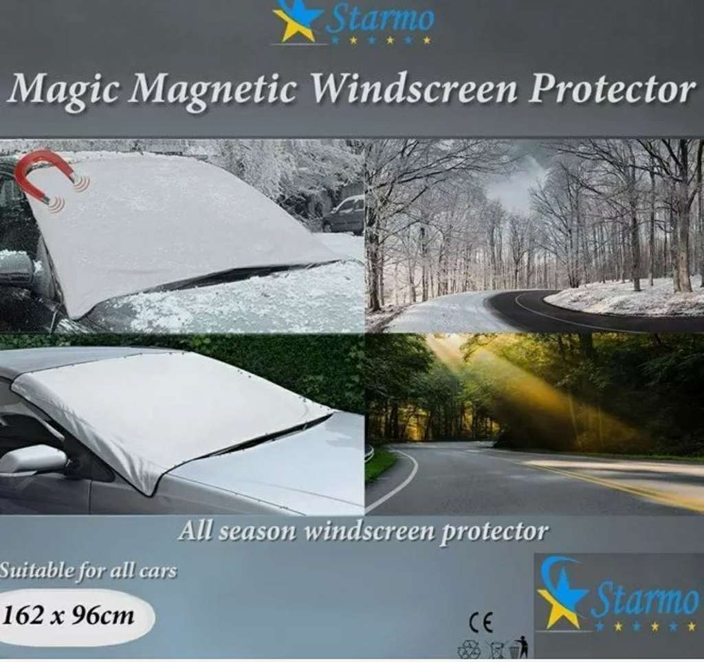 2 x Windscreen Cover Magnetic Car Ice, Frost & Snow All Weather Shield Screen £5.89 @ ukhomeandgardenstore2011/ ebay