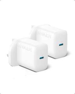 Anker USB C Plug, iPhone Charger, 2-Pack 20W USB C Fast Wall Charger - Sold by AnkerDirect UK FBA