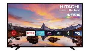 Hitachi 58 Inch 58HK6200U Smart 4K UHD HDR LED Freeview TV £329 + Free collection @ Argos