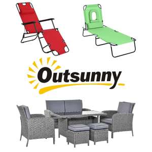Up to 60% Off Selected Garden Furniture + Extra 15% Off + Extra 10% Off W/Codes - Sold by Outsunny