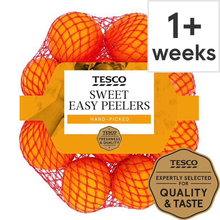 Tesco Clementine Or Sweet Easy Peeler Pack 600G £1 Clubcard price @ Tesco