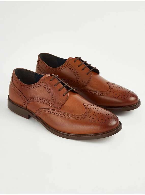 Brown Leather Brogues - Size 6 & 7 + Free collection