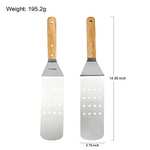 nuovva Trio Set of Stainless Steel Griddle Spatulas, Turner & Scraper With Voucher Sold By MALMO / FBA