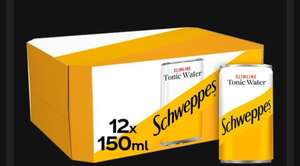 12 Pack Schweppes 150ml Slimline Tonic Water £1.99 @ Farmfoods