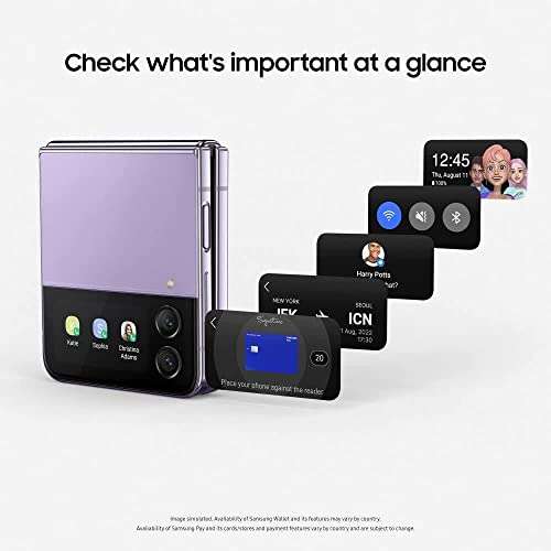 Samsung Galaxy Z Flip4 5G Smartphone 128GB, Blue / Lavender, 3 Yr Manufacturer Warranty - £729 / £529 With Cashback @ Amazon