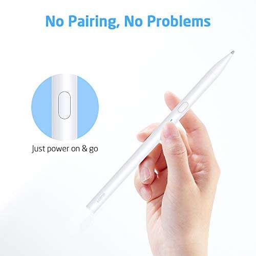 ESR Stylus Pen for Touch Screen, iPad Stylus Pen, Palm Rejection, Precise and Rechargeable - £9.85 With Coupon & Code @ YBintech-EU / Amazon