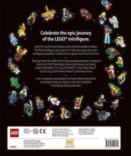 LEGO Minifigure A Visual History New Edition Hardcover Book With Exclusive LEGO Spaceman Minifigure - £8 @ Amazon