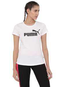 PUMA Women's Ess+ Logo Heather T-Shirt - size XS