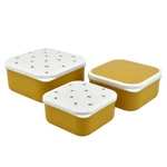 Pack of 3 food containers Rainbow, Dot, Bee & Sausage Dog Now £2.80 with Free Click and collect From Dunelm