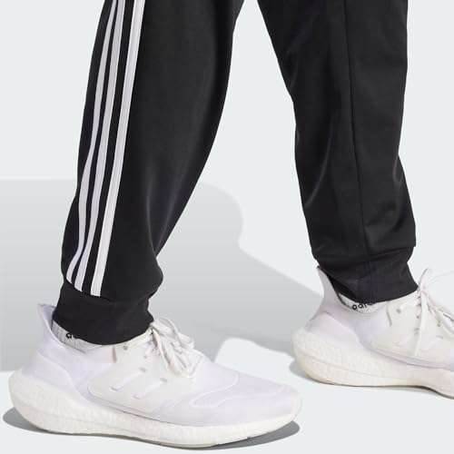adidas Mens Essentials Warm-Up Tapered 3-Stripes Track Pants size M