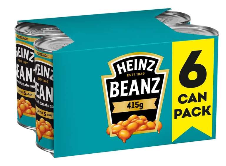 6x415g Heinz Baked Beans - £2.62 instore @ Lidl, Haverhill