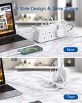 Extension Lead with USB Slots, 6 Way Outlets 5 USB (5A, 1 USB-C and 4 USB-A Port) 1.8M Braided Extension cord - Sold by Sold by ADDTAM FBA