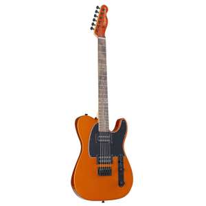 Squier FSR Affinity Tele Electric Guitar in Metallic Orange - HH Pickup Configuration