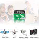 Topesel MicroSD card for Dash cam/Camera - £11.18 - Sold by TopsellDirect EU / Fulfilled by Amazon