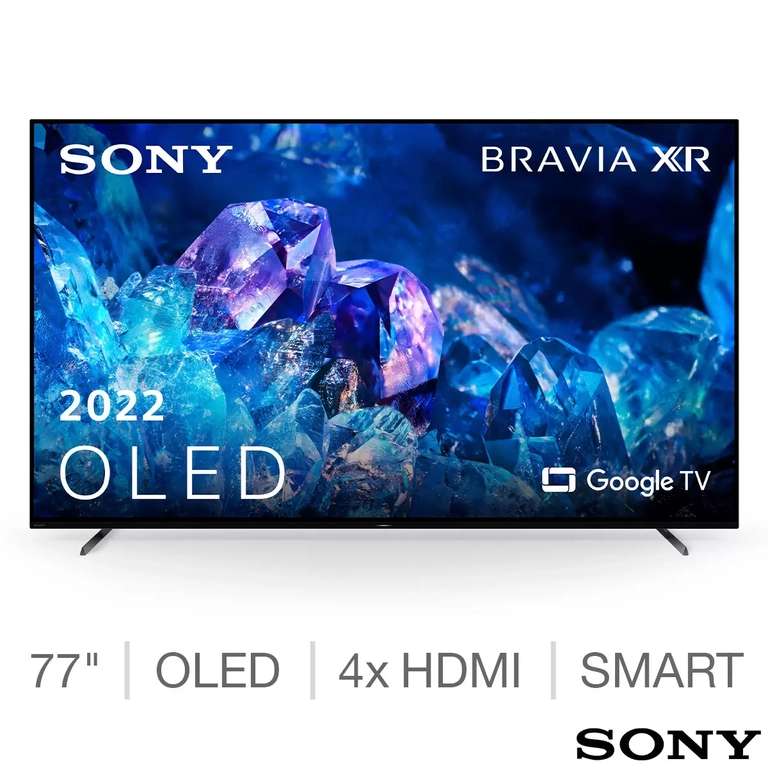 Sony XR77A80K 77 Inch OLED 4K Ultra HD Smart Google TV £2579.98 @ Costco