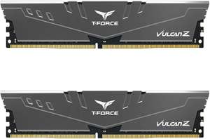 TEAMGROUP Team T-Force Vulcan Z DDR4 Gaming Memory, 2 x 16 GB, 3200 Mhz, 288 Pin DIMM, Grey - £119.99 @ Amazon