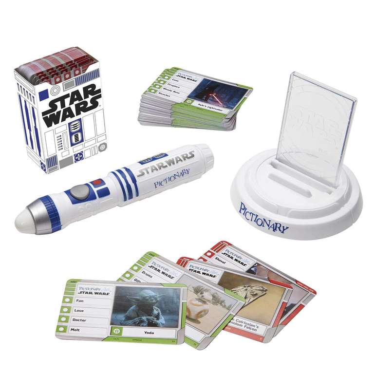 Pictionary Air Star Wars Family Drawing Game for Kids and Adults with R2-D2 Lightpen