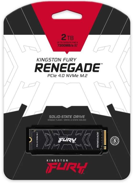 Kingston Renegade Fury ( updated KC3000 ) PCIe 4.0 NVMe M.2 2TB SSD ( 7300 MBps read / 7000 MBps write / PS5 )