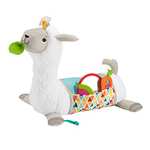 Fisher-Price Baby Toy Grow-with-Me Tummy Time Llama Plush with Rattle, Mirror & Teether for Sensory Play £22.93 @ Amazon