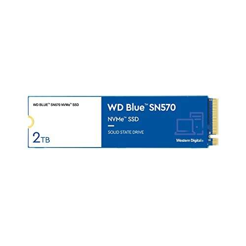 WD Blue SN570 2TB High-Performance M.2 PCIe NVMe SSD, with up to 3500MB/s read speed £119.99 @ Amazon