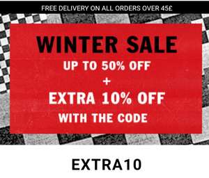 Vans up to 50% off sale & further 10% off with code £5 delivery or free with £45 @ Vans