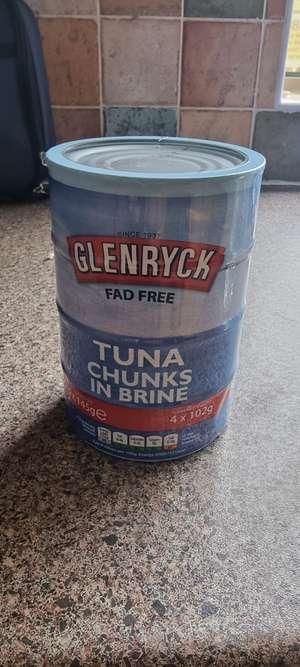 Glenryck Tuna chunks in Brine 4 pack £1 instore @ Asda Walsall