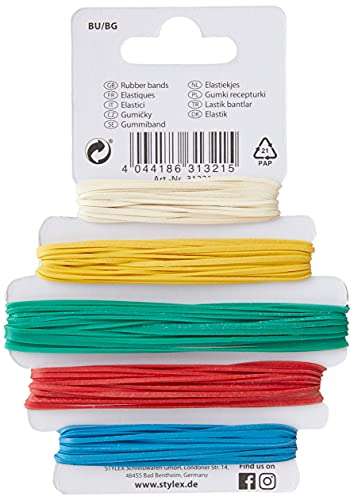 Stylex Rubber Bands - Assorted (Pack of 95)